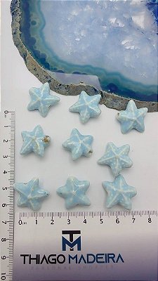 Pingente Passante Ceramica Estrela  - 01 Und
