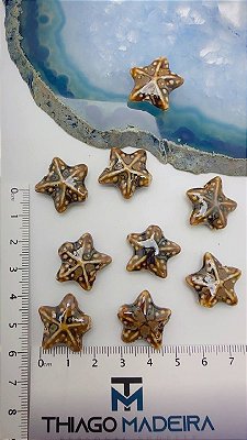 Pingente Estrela Passante Ceramica - 01 Und