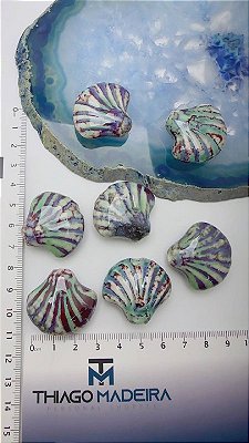 Pingente Passante Ceramica Concha - 01 Und