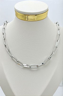 Colar Longo Cartier em Aço inox polida - medida 60cm - 1 unidade