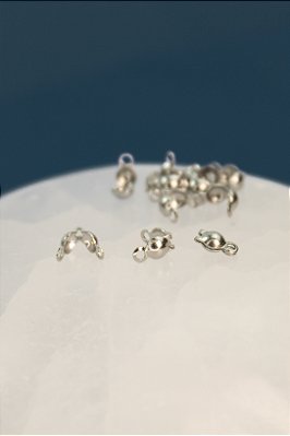 Tips Bolinha para fios 5x2,5mm - 100 Pçs - Aço Inox