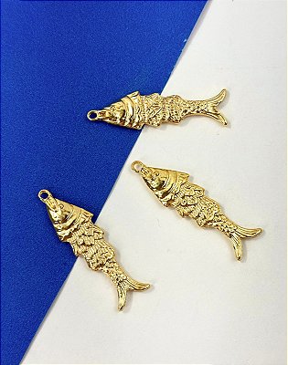Pingente Peixe Ouro - 01 Und