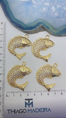 Pingente Peixe Ouro - 01 und