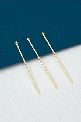 Alfinete Prego 5Cm Ouro - 100Pçs