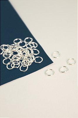 Argolinha 3mm Prata 50 Milésimos  - 100pçs
