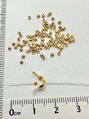 Entremeio Trava 1,5mm Ouro - 200 pçs