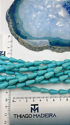 Fio Gota Howlita 7x13mm - o Fio