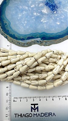 Fio Gota Howlita 7x13mm - o Fio