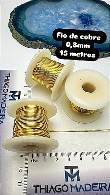 Fio Metal Cobre 0,80mm - 15 Metros O Rolo