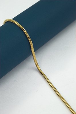 Fio Hematita Dourada Disco 4mm - O Fio