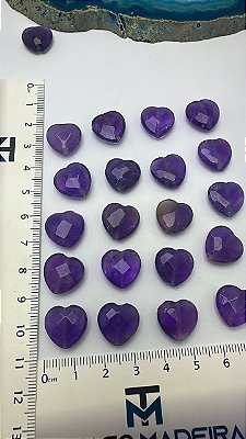 Pingente Coracao Pedra Natural - 01 und