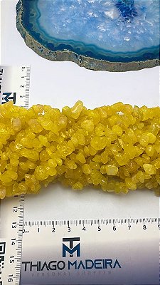 Fio Cascalho Jade Amarela - O fio