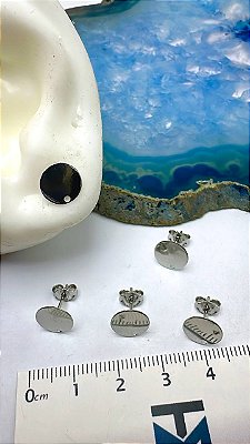 Base De Brinco Aço Inox - 01 Par