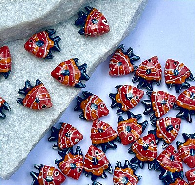 Pingente Peixe Ceramica - 01 unid