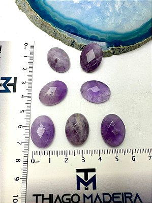Pingente Pedra Natural 15x20Mm Meio Furo  - 01 Und