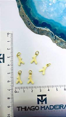 Pingente Coral Nude Ouro 18K - 01 Und