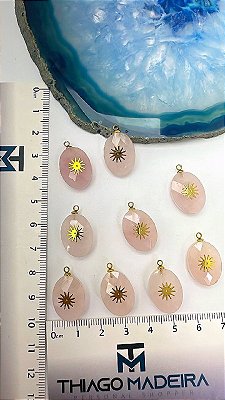 Pingente Pedra Natural Oval - 01 Und