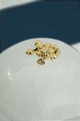 Entremeio Coracao Ouro - 50Pçs