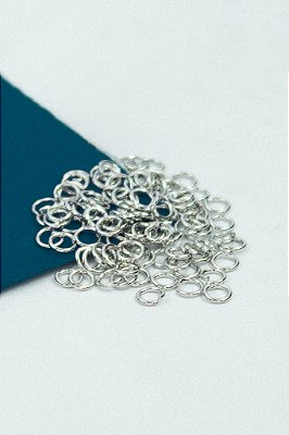 Argolinha 4Mm Aço Inox - 100pçs
