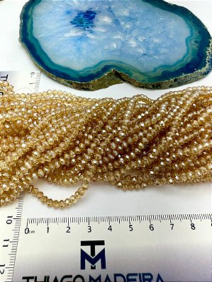 Fio Cristal 4Mm Vidro Facetado - O Fio