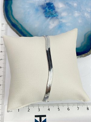 Pulseira Aço Inox Fita 4mm - 1 Unidade