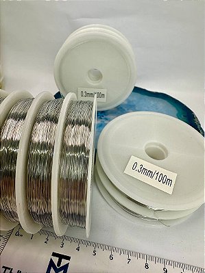 Fio copper 0,30mm - 100 metros - Niquel