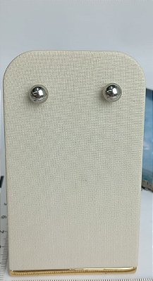 Brinco Bola Aço Inox  - 1 par