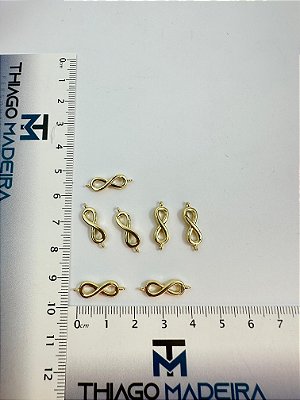 Pingente Infinito 2 Saidas Ouro - 01 Und