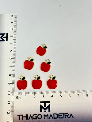Pingente Fruta Maça Ouro - 01 Und