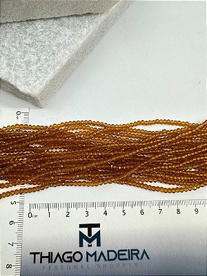 Fio Cristal 2mm Vidro Facetado - O Fio