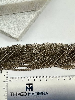 Fio Cristal 4Mm Vidro Facetado - O Fio