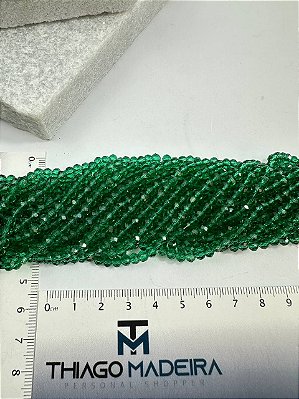 Fio Cristal 4Mm Vidro Facetado - O Fio