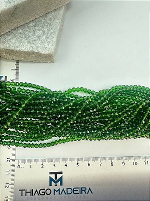 Fio Cristal 4Mm Vidro Facetado - O Fio