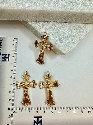 Pingente Cruz Ouro - 01 Und