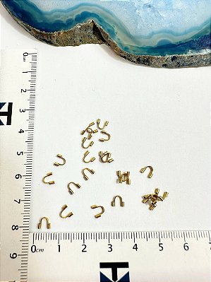 Terminal U 4x5Mm Para Fios 0,80Mm Aço Inox - 20 Pçs