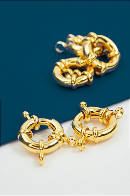 Fecho Boia 17mm Ouro - 01 Unid