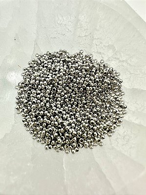Entremeio Bolinha 2Mm Aço Inox - 50pçs