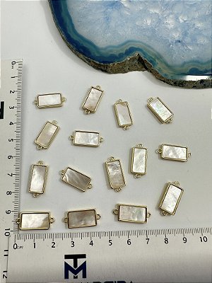 Pingente Retangular Ouro - 01 unid