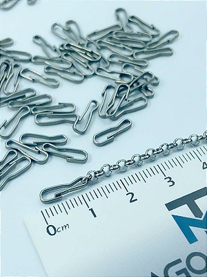 Pacote Fechos Aço inox - fecho de pressão medida 12mm - Pacote 50 peças