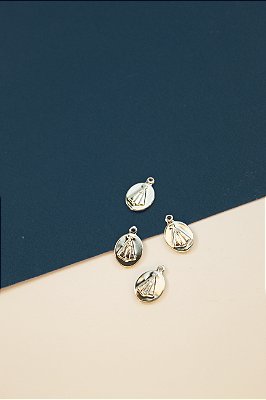 Pingente Religioso Nossa Senhora Aparecida Aço Inox - 01 Unid