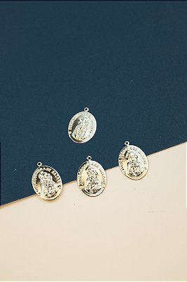 Pingente Religioso Nossa Senhora De Nazaré Aço Inox - 01 Unid