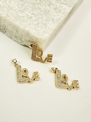 Pingente Love Ouro - 01 Unid