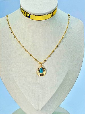 Colar Boho Ouro - 01 unid