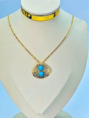 Colar Boho Ouro - 01 unid