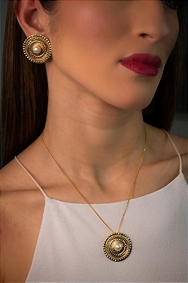 Conjunto Premium Colar + Brinco - 01 Conjunto
