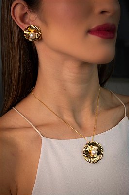 Conjunto Premium Colar + Brinco - 01 Conjunto