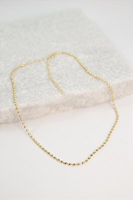 Colar Bolinha 2mm Ouro - 01 unid