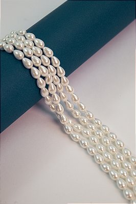 Fio Gota Vidro Branca 7X5Mm - O Fio