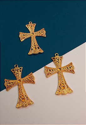 Pingente Cruz Ouro - 01 Und