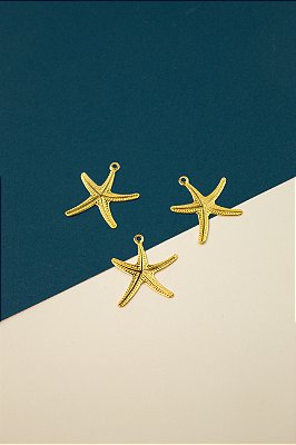 Pingente Estrela Ouro 5 milesimos - 01 Unid